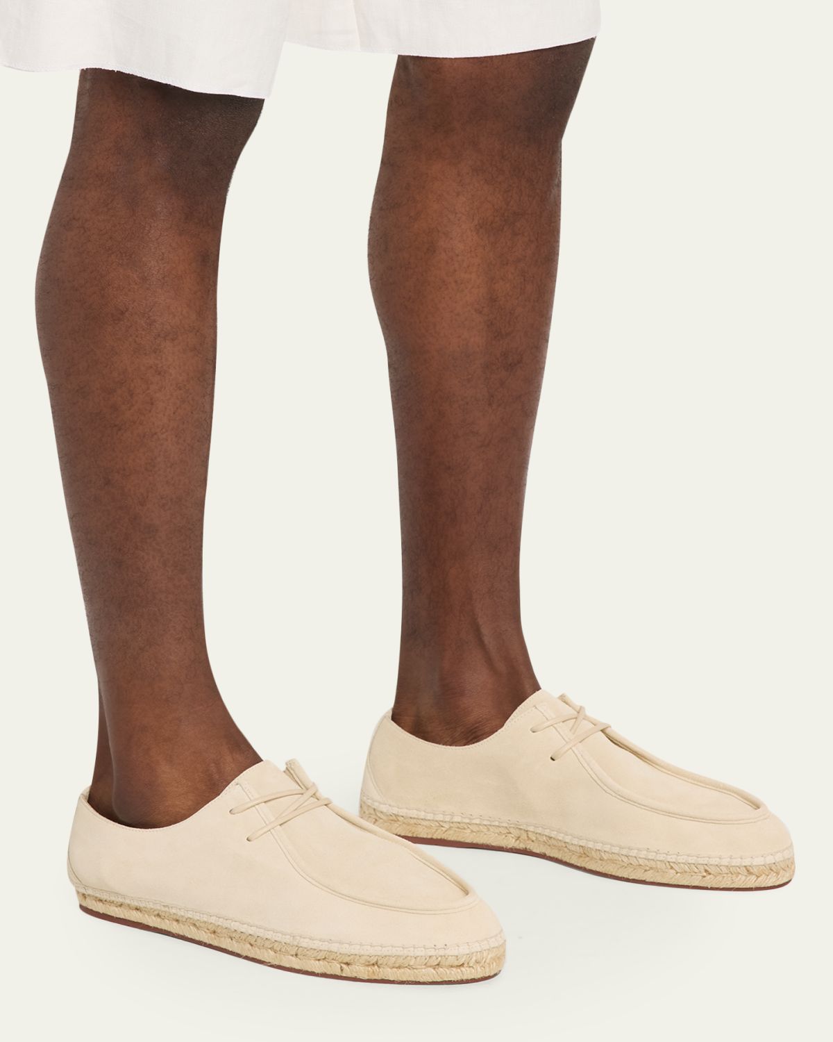 Loro Piana Men's George Walk Suede Espadrilles | Thumbnail 4