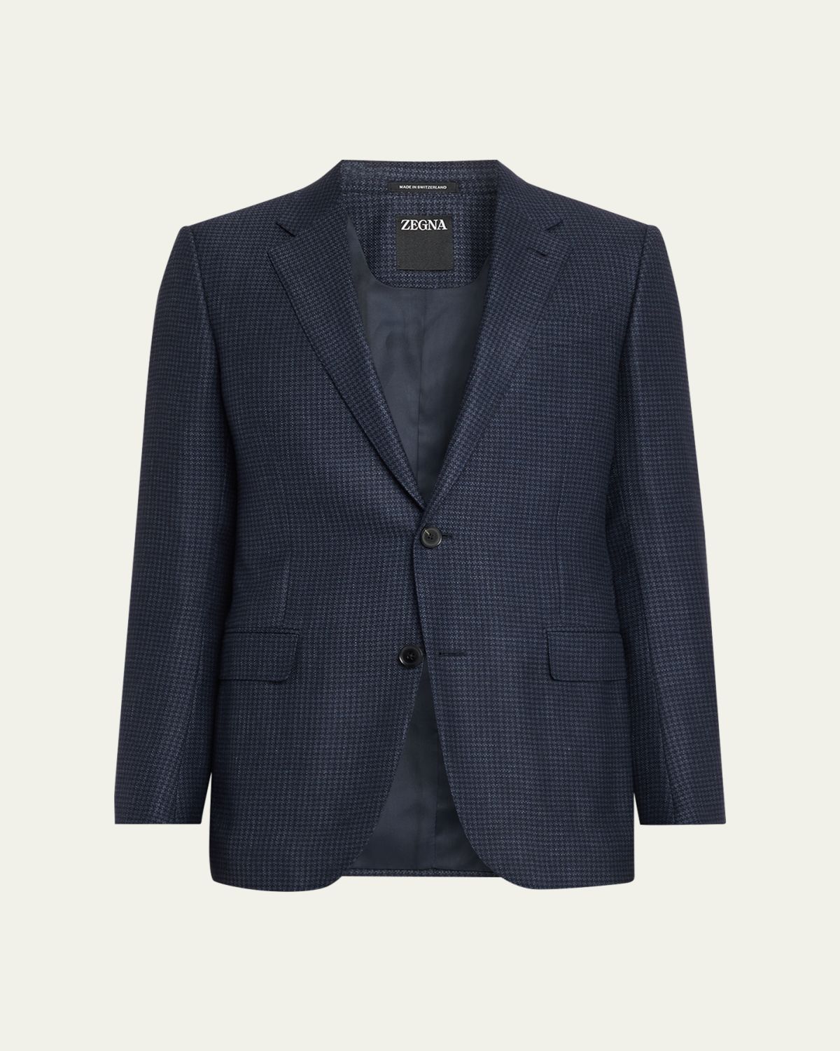 ZEGNA Men's Woven Houndstooth Single-Breasted Sport Coat | Thumbnail 6 ZEGNA Men's Woven Houndstooth Single-Breasted Sport Coat | Thumbnail 6