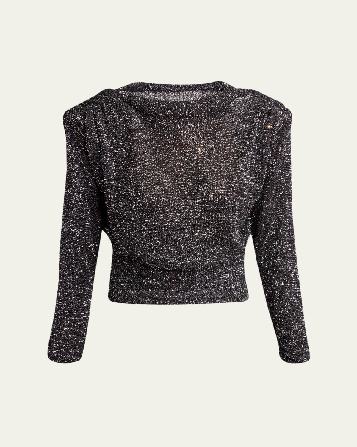Valentino Garavani Sequined Dolman-Sleeve Sweater