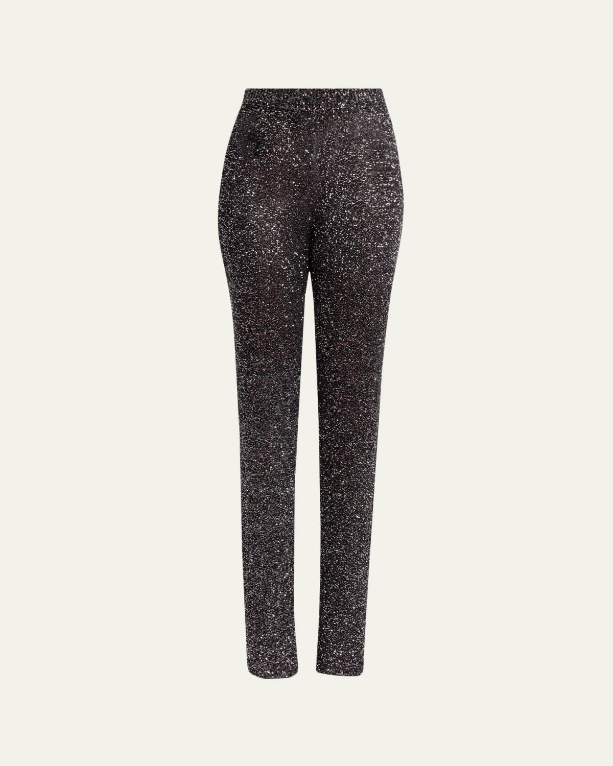 Valentino Garavani Sequined High-Rise Pants
