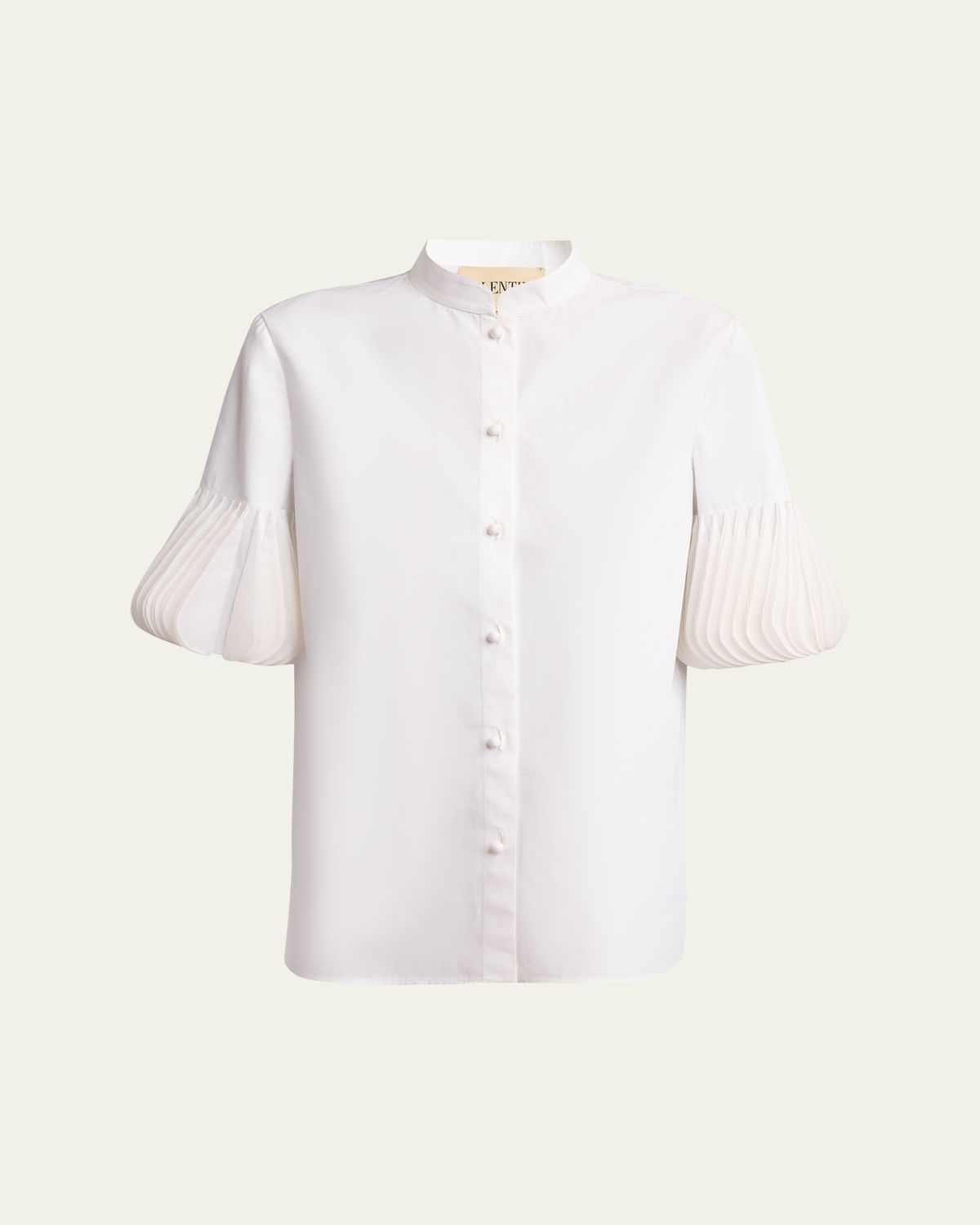 Valentino Garavani Embellished Elbow-Sleeve Shirt