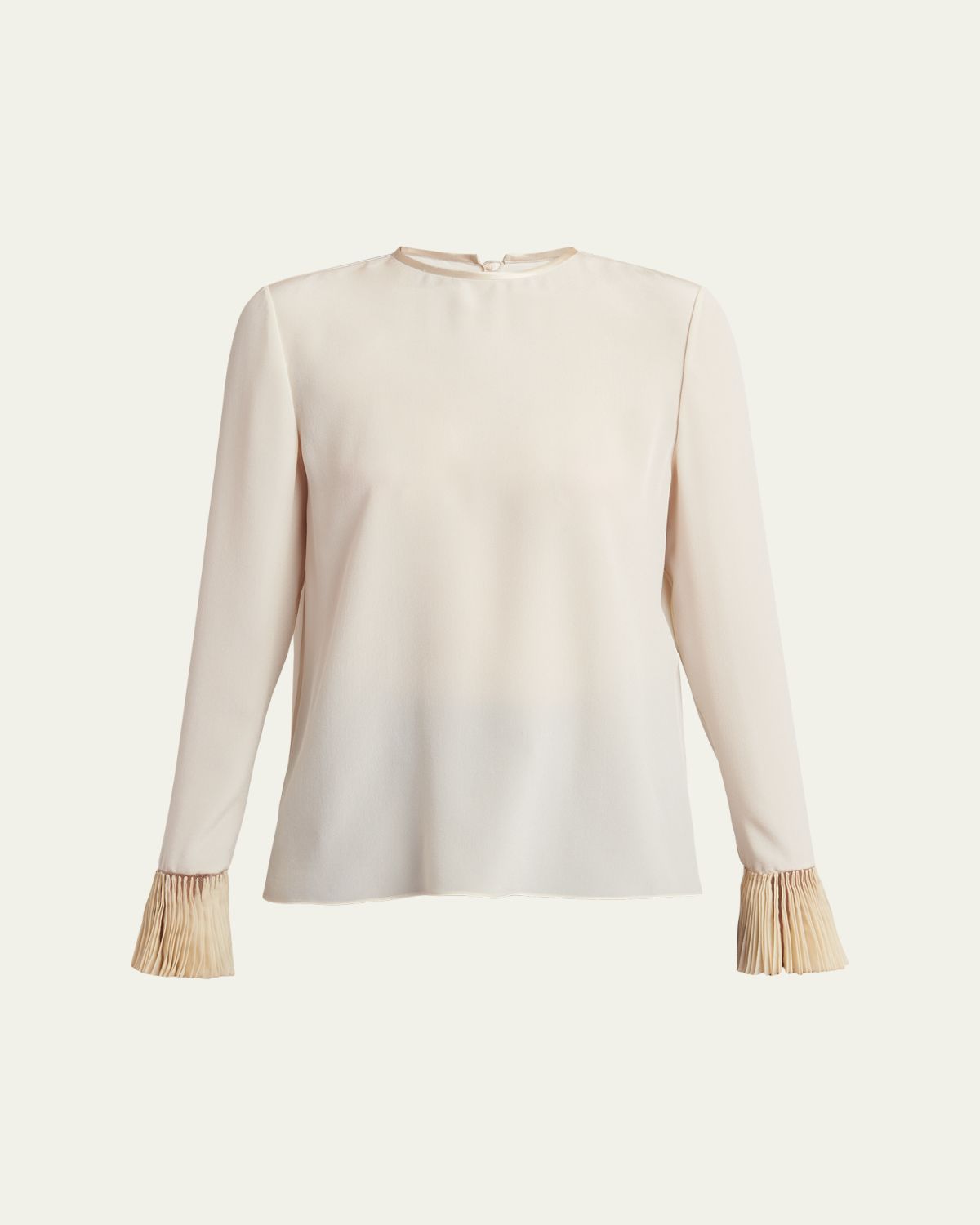 Valentino Garavani Flutter-Cuff Matte Shirt | Thumbnail 6