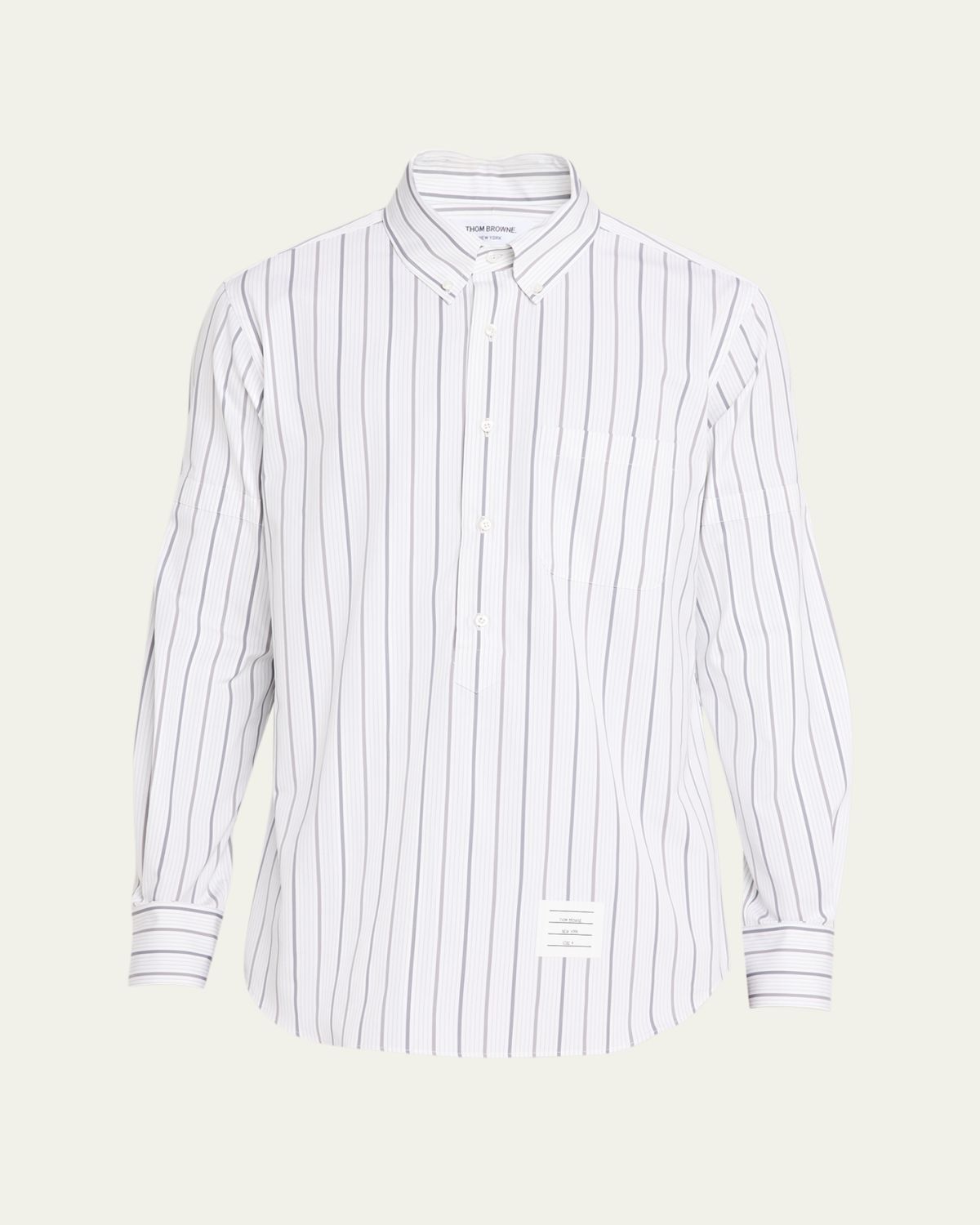 Thom Browne Striped Logo Shirt