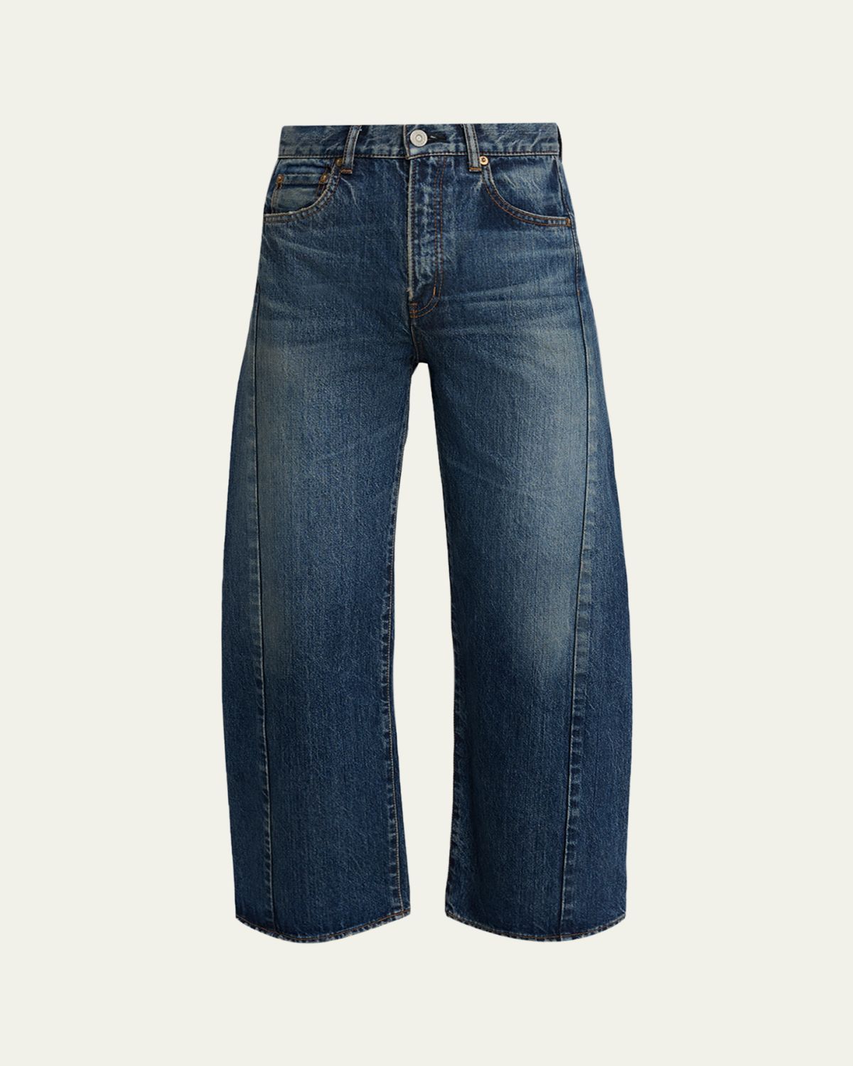 MOUSSY VINTAGE Harlem Mid-Rise Wide Barrel Jeans