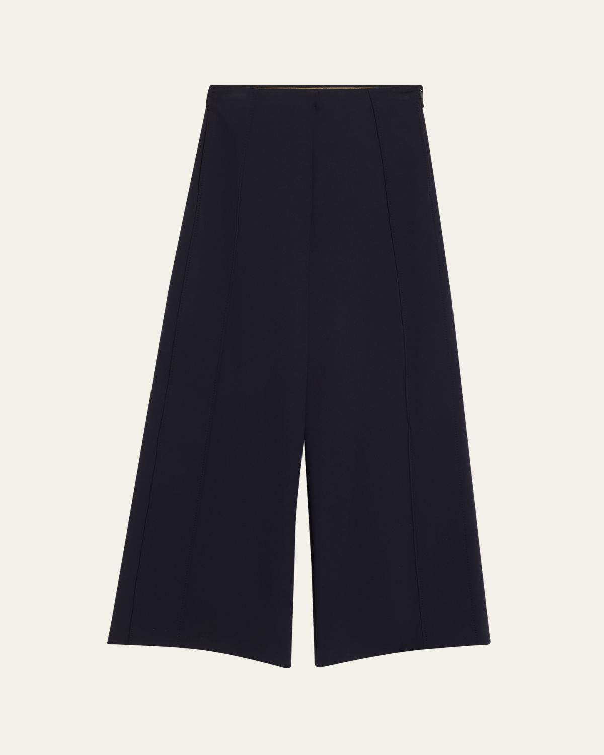 Max Mara Wide-Leg Pick Stitch Scuba Jersey Pants