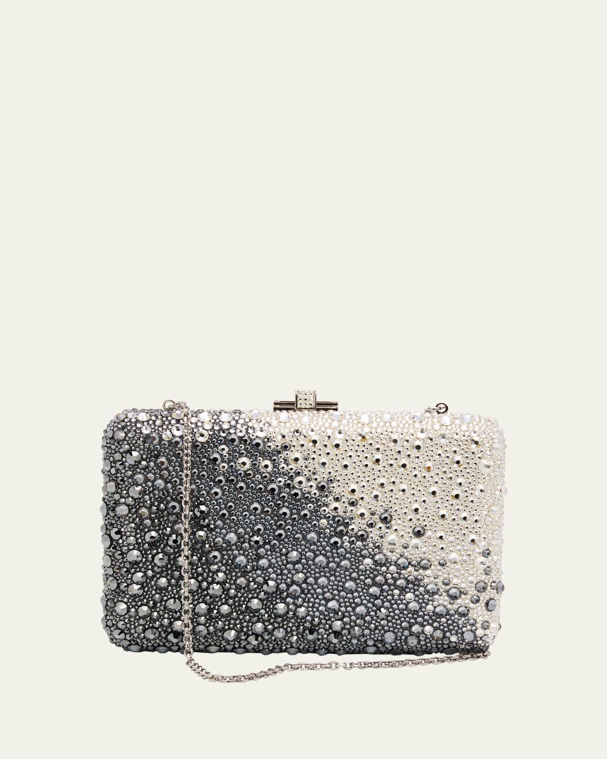 Judith Leiber Couture Slim Slide Ombre Crystal Clutch Bag