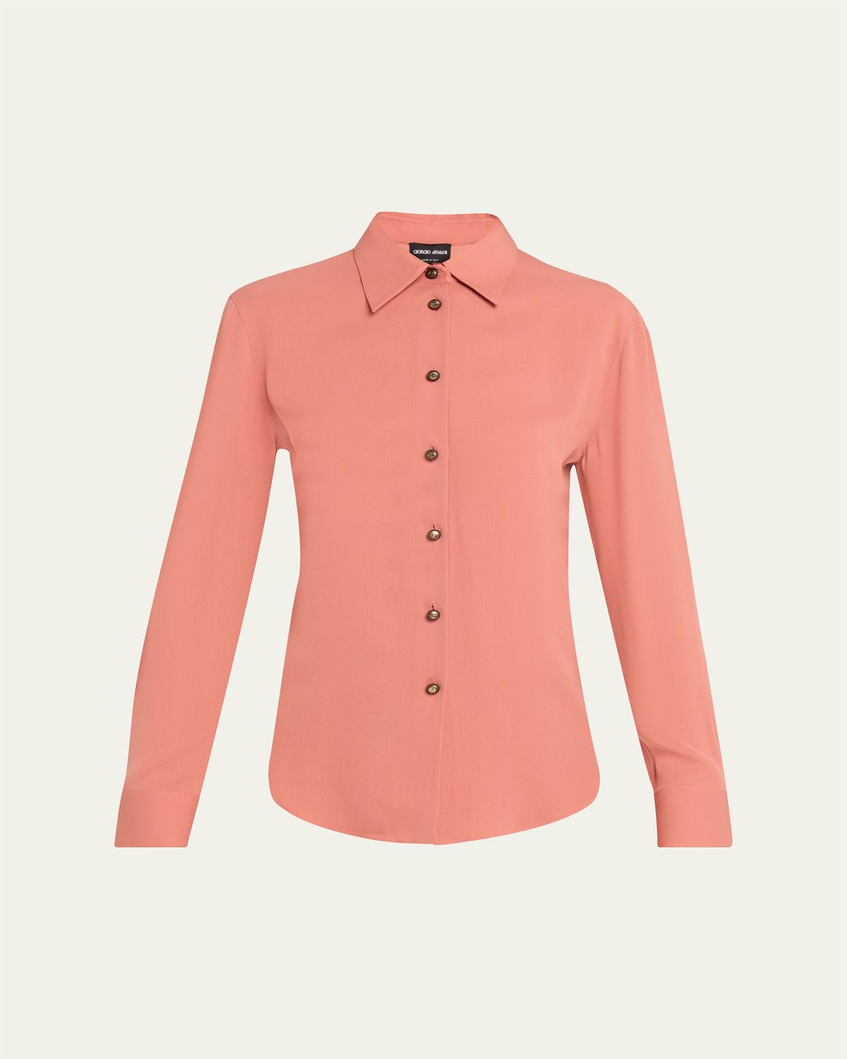 Giorgio Armani Silk Slim Button-Down Blouse