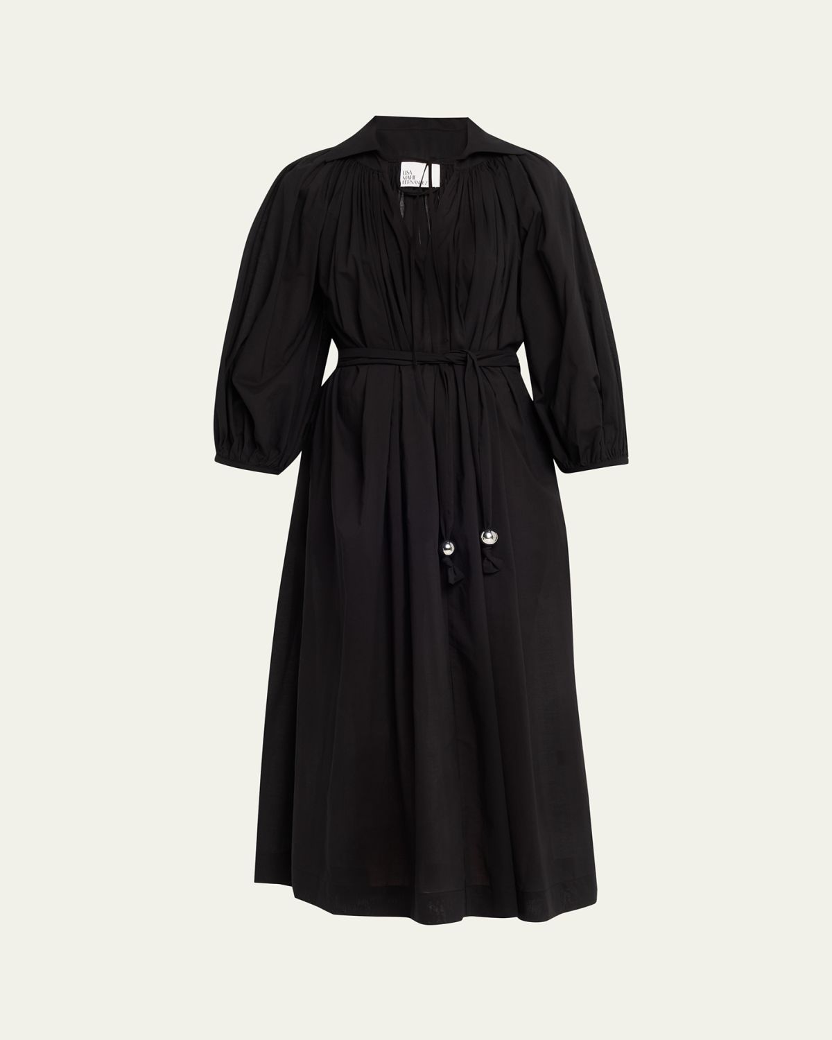 Lisa Marie Fernandez Poet Belted Maxi Dress