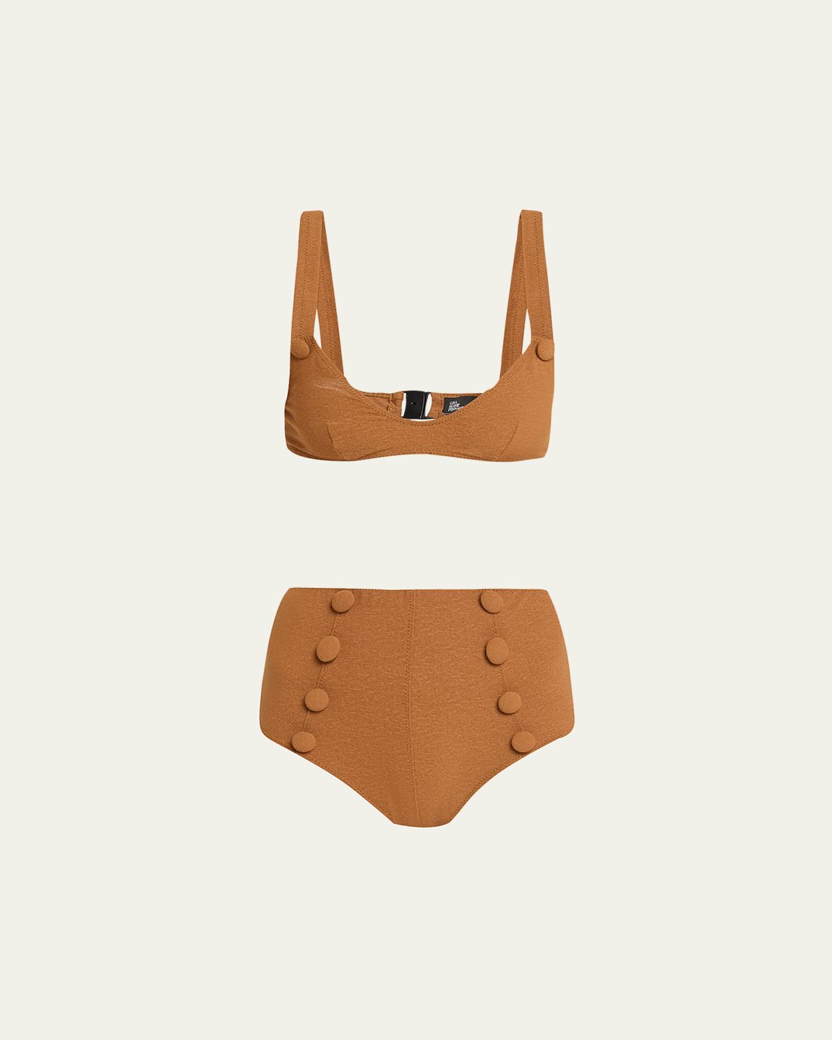 Lisa Marie Fernandez Magdalena High-Waist Two-Piece Swimsuit