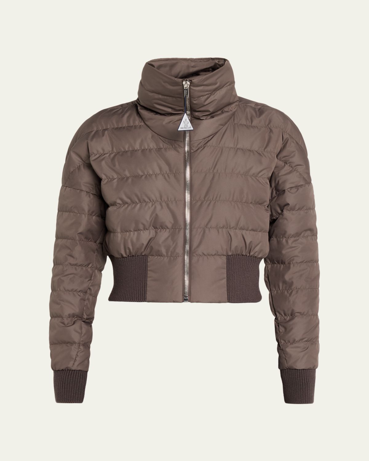 Moncler + Rick Owens Funnel Neck Crop Down Jacket