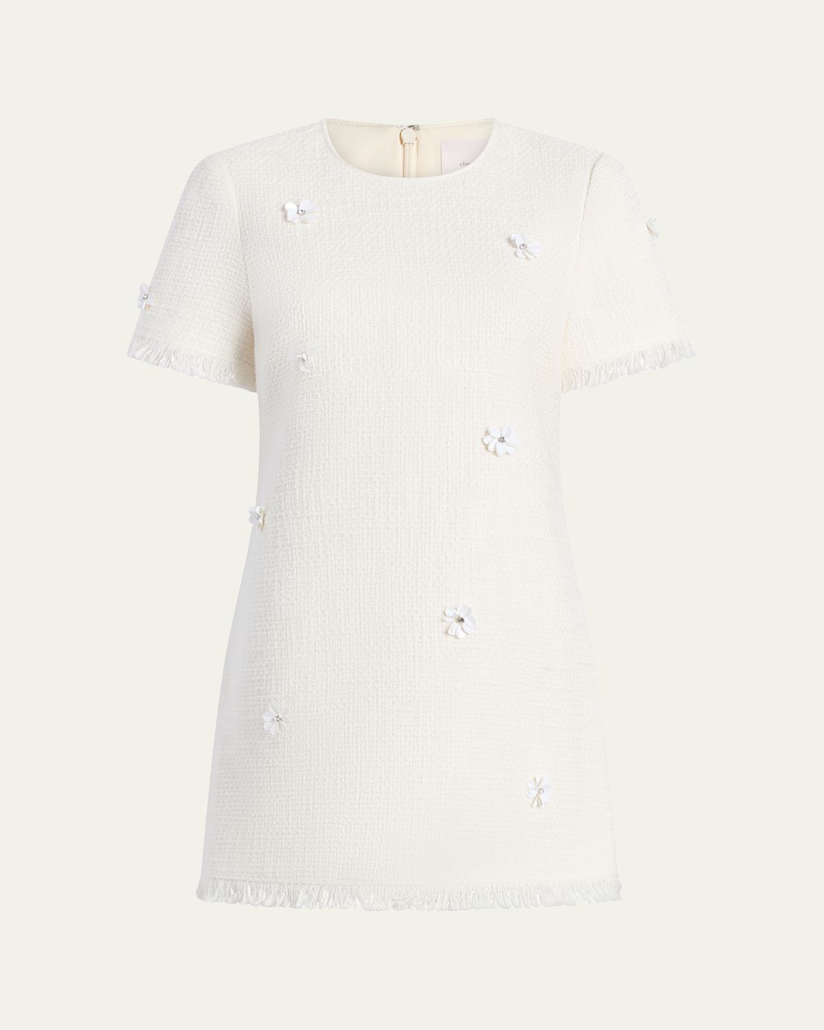 Cinq a Sept Crunchy Flower Tweed Mini Dress