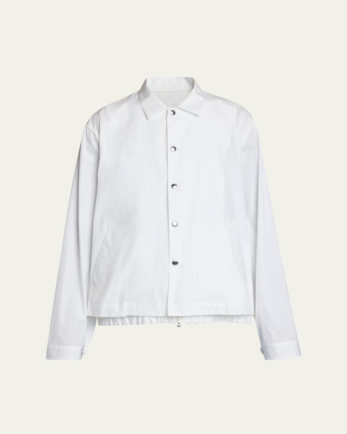 SACAI Men's Cotton Poplin Shirt Jacket