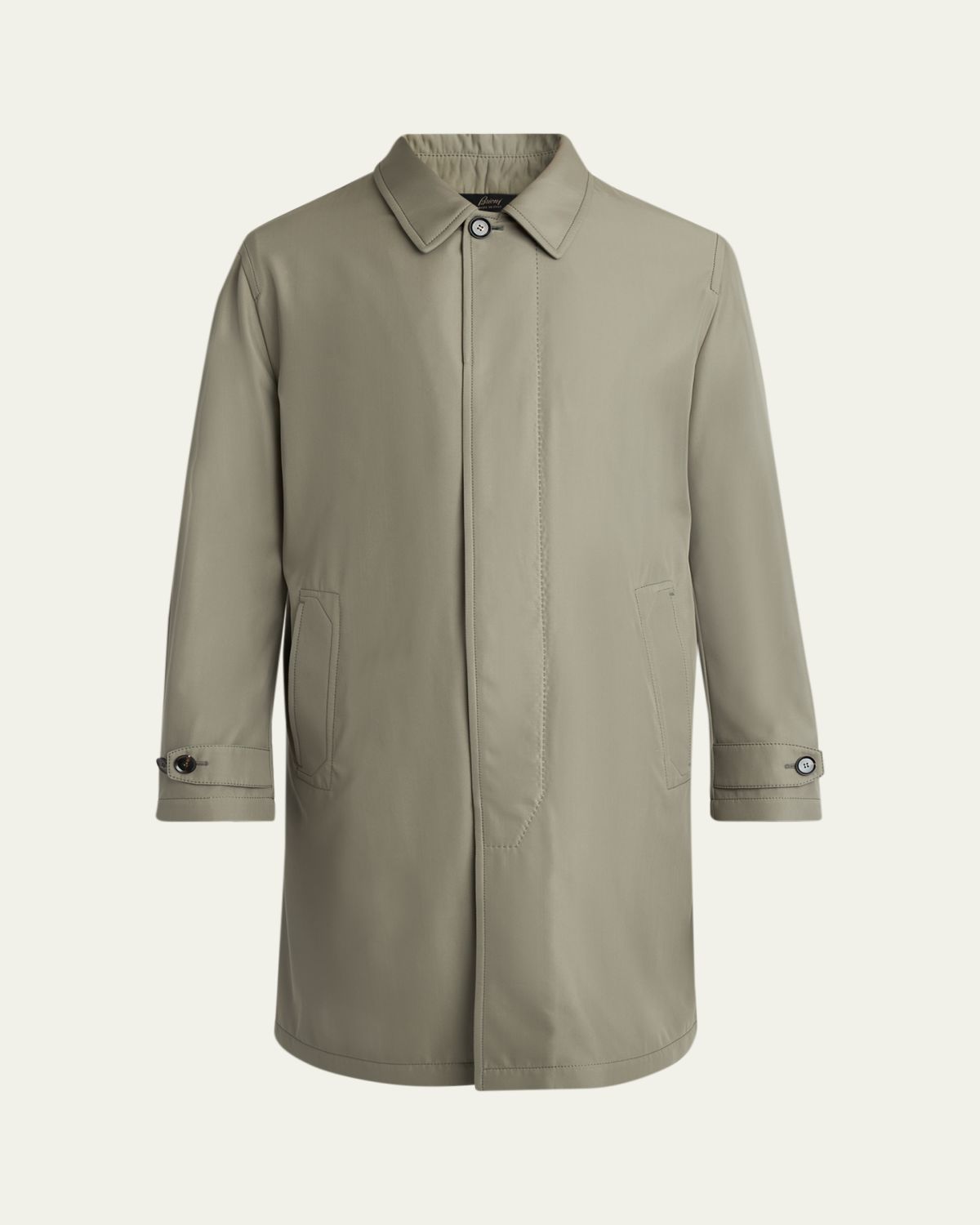 Brioni Men's Silk Cloud Button-Front Car Coat