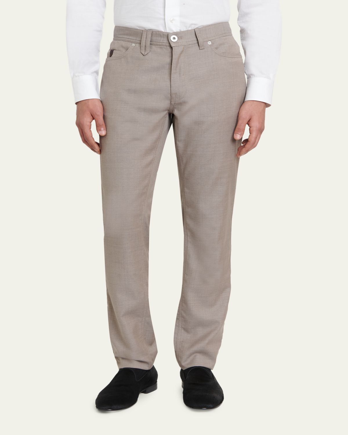 Brioni Men's Wool Slim-Fit Jeans | Thumbnail 4 Brioni Men's Wool Slim-Fit Jeans | Thumbnail 4