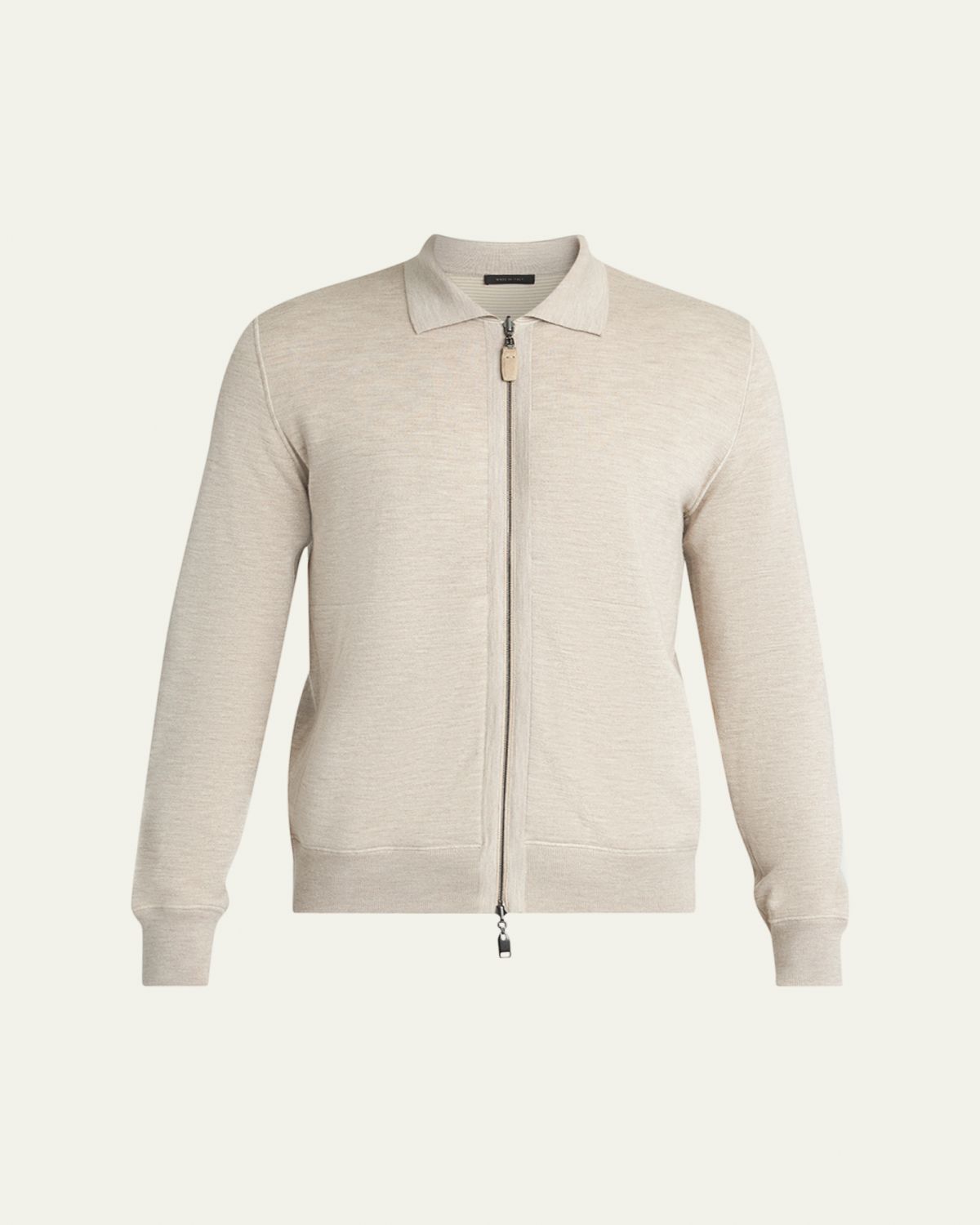 Brioni Men's Heathered Zip-Front Jacket