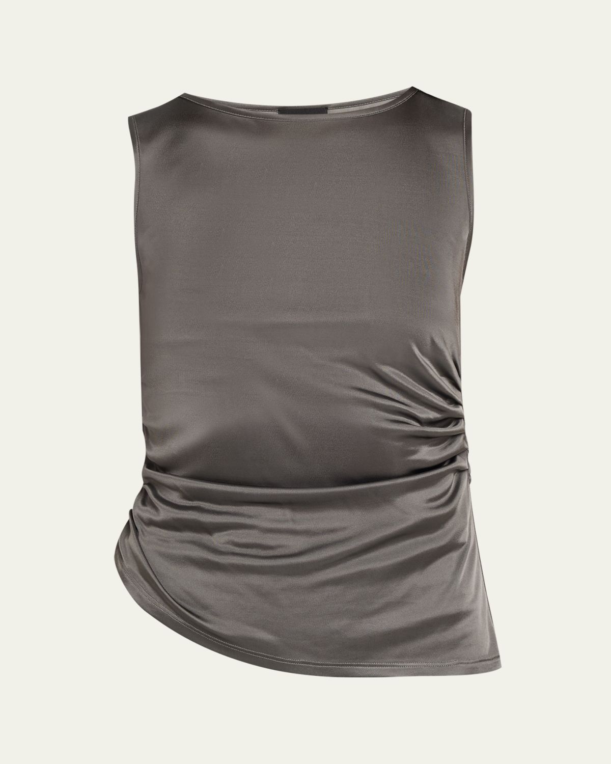 Giorgio Armani Ruched Jersey Sleeveless Top