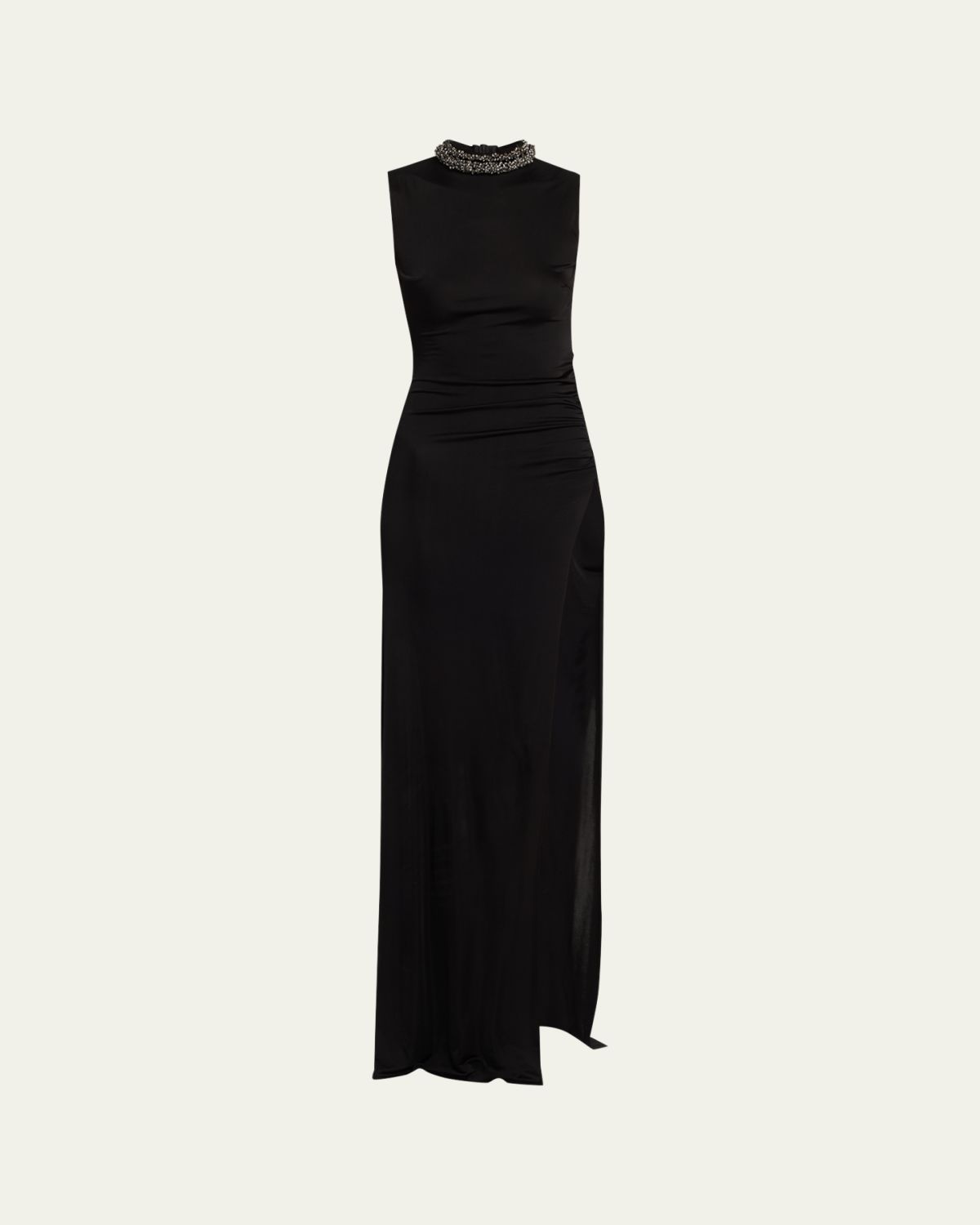 The New Arrivals by Ilkyaz Ozel Fonda Beaded Side-Slit Column Gown | Thumbnail 6 The New Arrivals by Ilkyaz Ozel Fonda Beaded Side-Slit Column Gown | Thumbnail 6