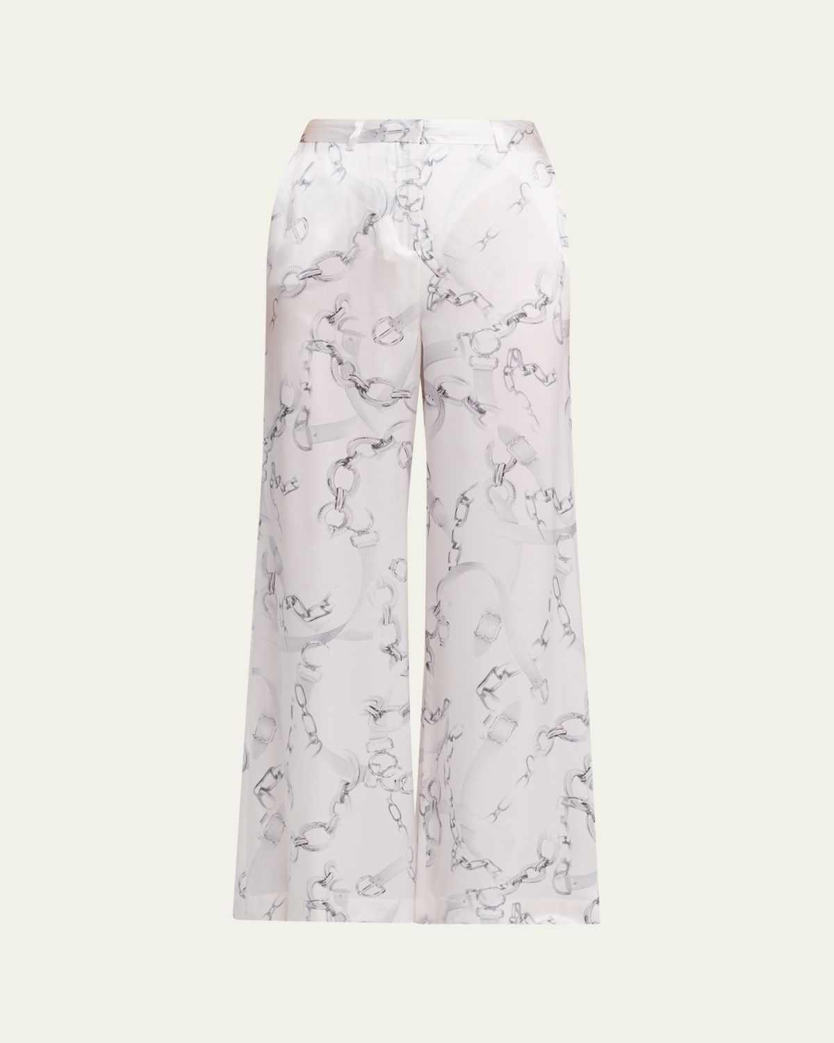 L 'Agence Gavin Silk Wide-Leg Pants