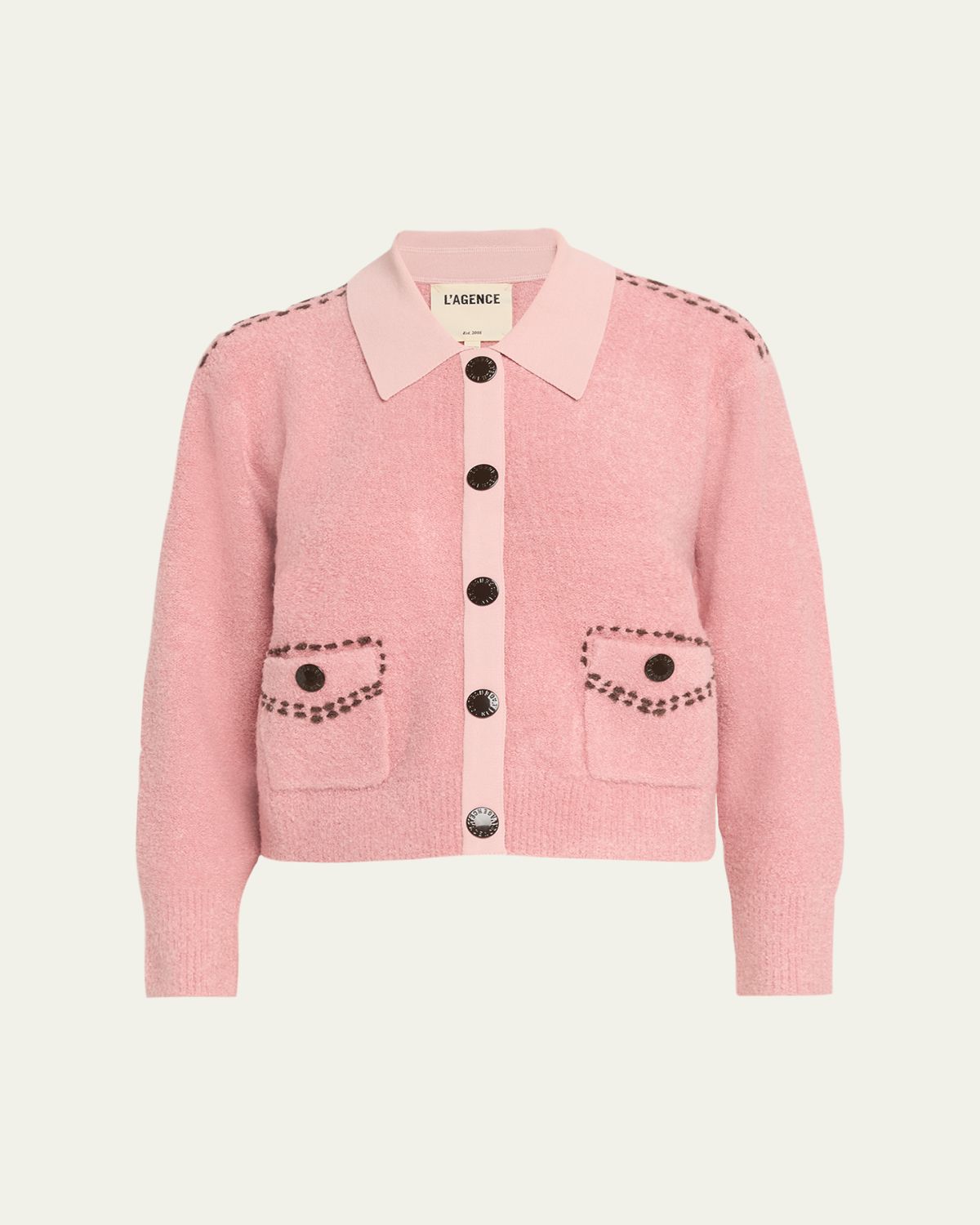 L 'Agence Poetry Stitch Boucle Cardigan
