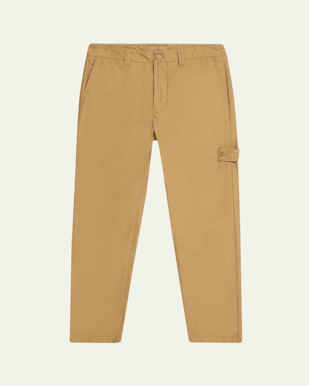 Stone Island Ghost Cotton Mid-Rise Straight-Leg Pants