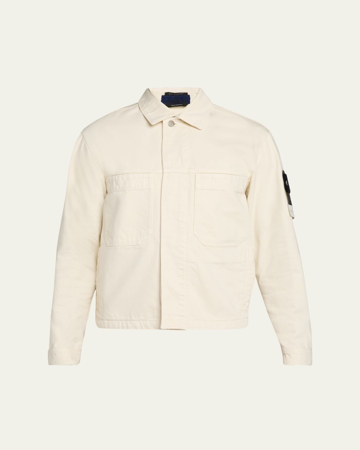 Stone Island Men 's Light Bull Denim-TC Jacket