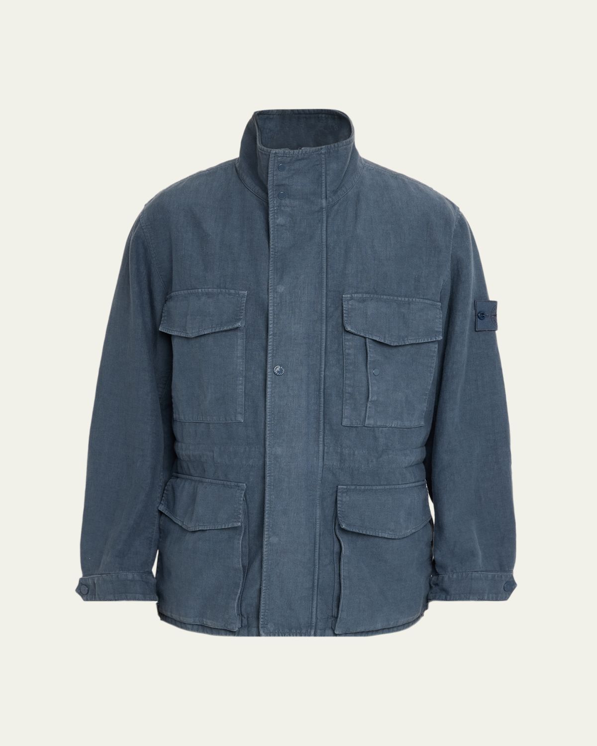 Stone Island Men's Ghost Linen-Blend Field Jacket