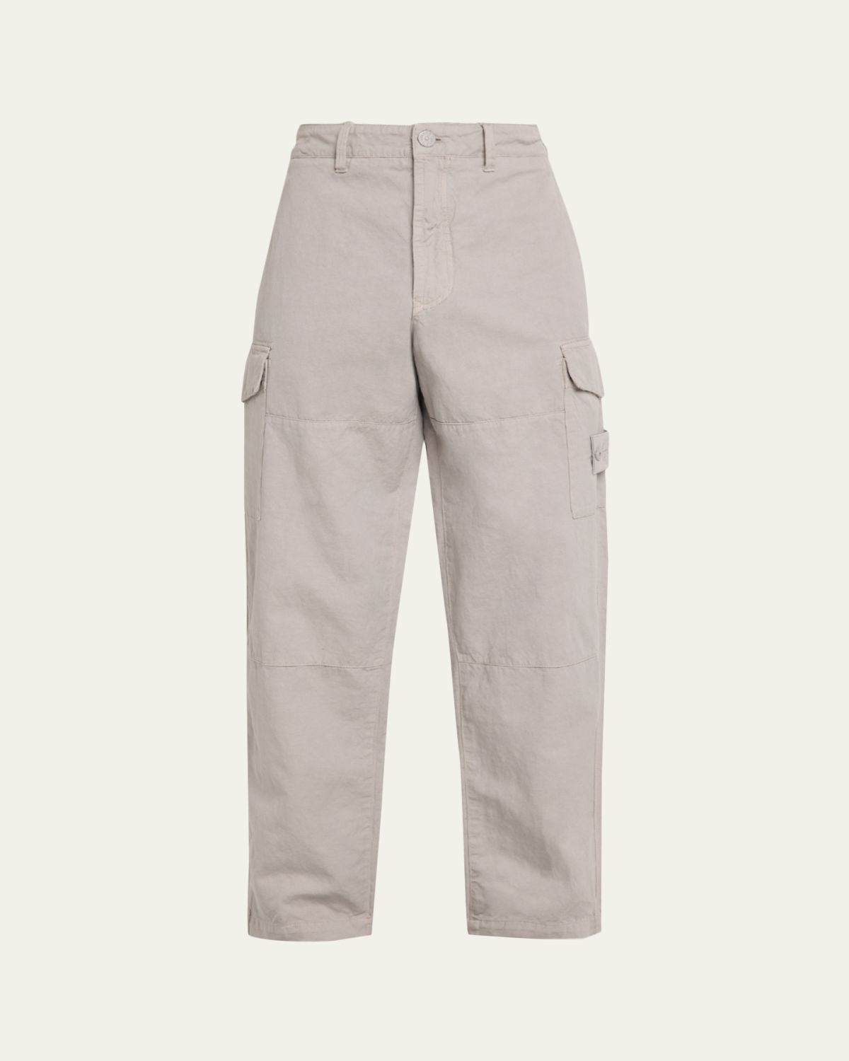Stone Island Men 's Cotton and Linen Cargo Pants