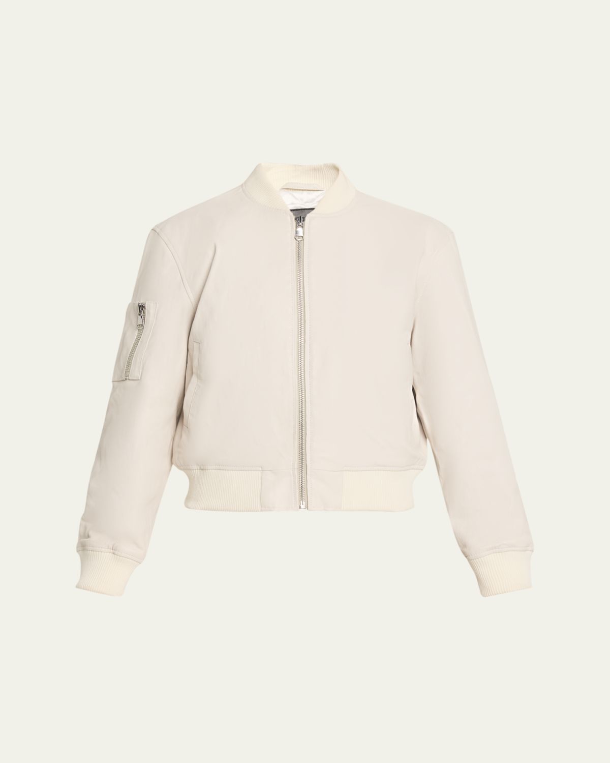 SPRWMN Leather Classic Bomber Jacket
