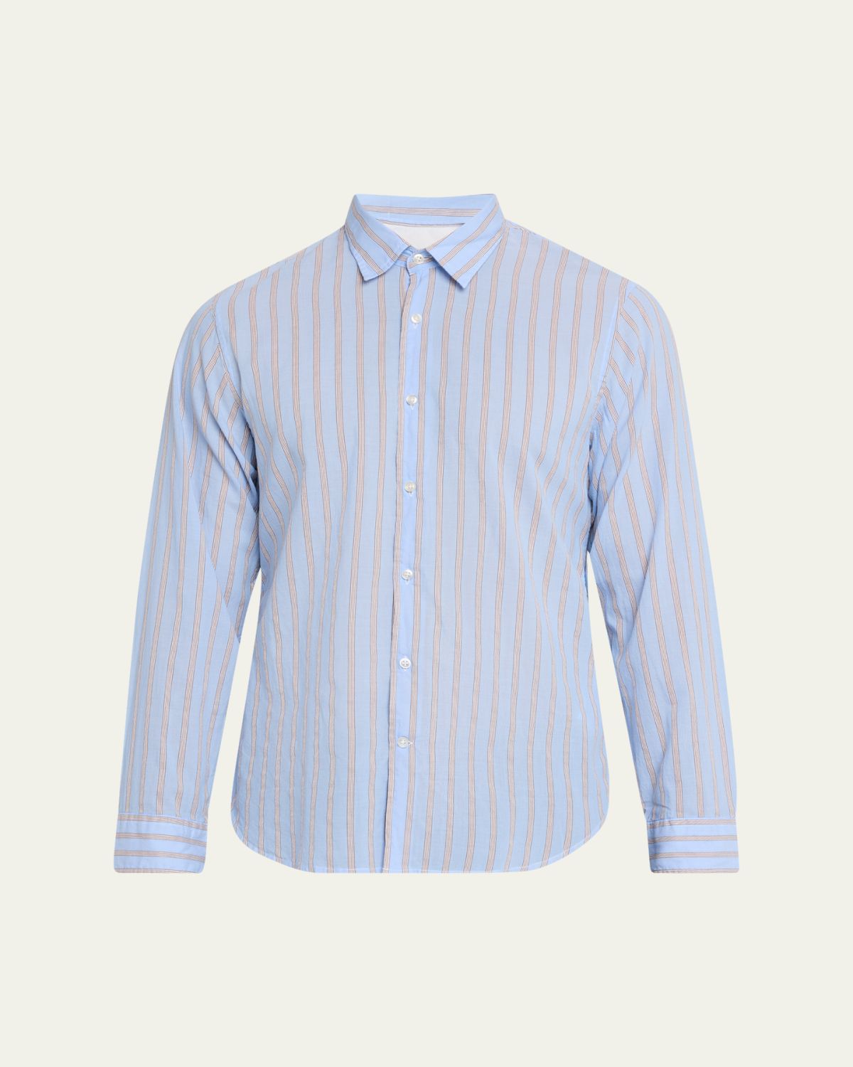 Officine Generale Men 's Giacomo Stripe Poplin Button-Down Shirt