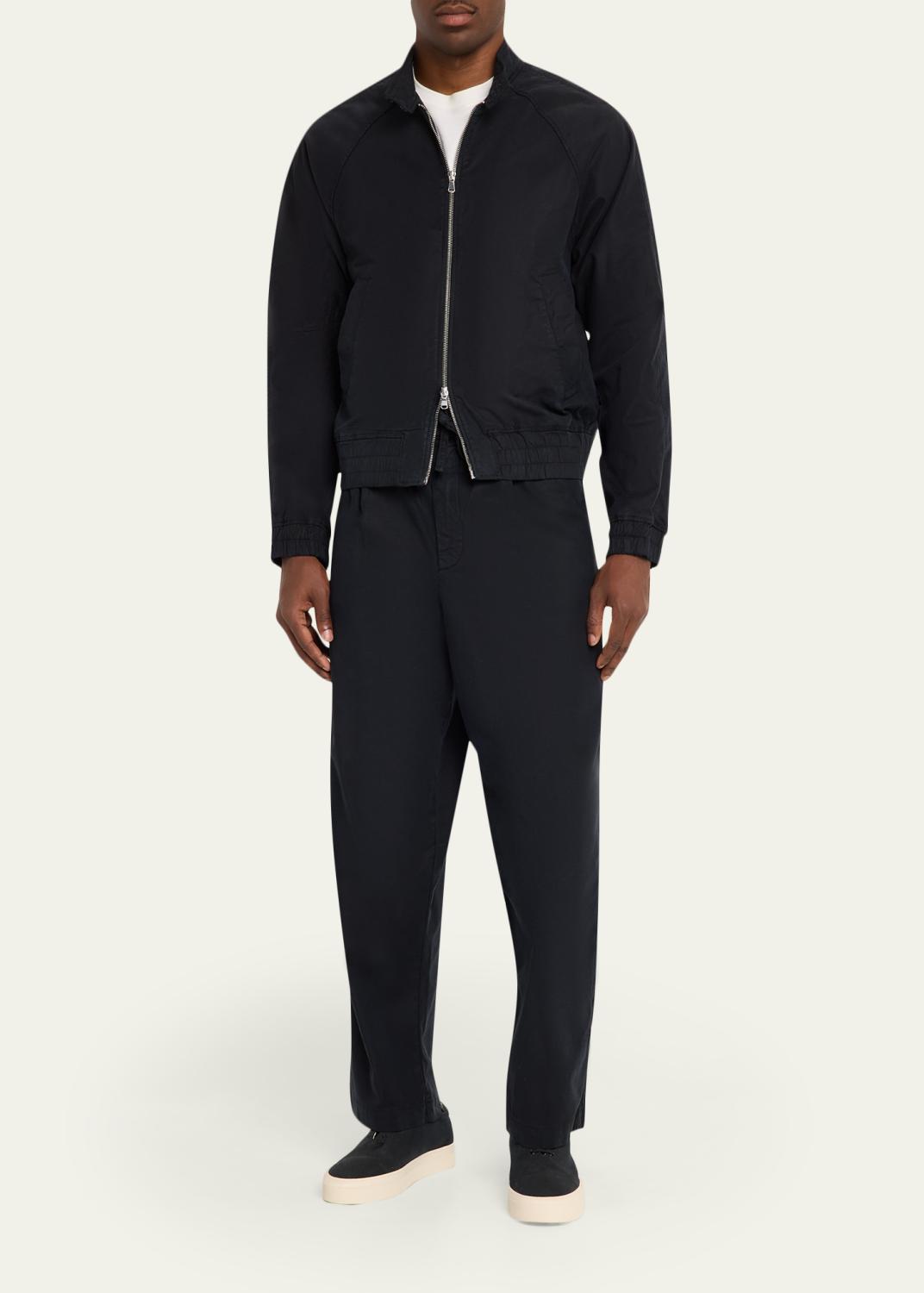 OFFICINE GÉNÉRALE Men's Faded Black Cotton Twill Cory Jacket | Thumbnail 2 OFFICINE GÉNÉRALE Men's Faded Black Cotton Twill Cory Jacket | Thumbnail 2