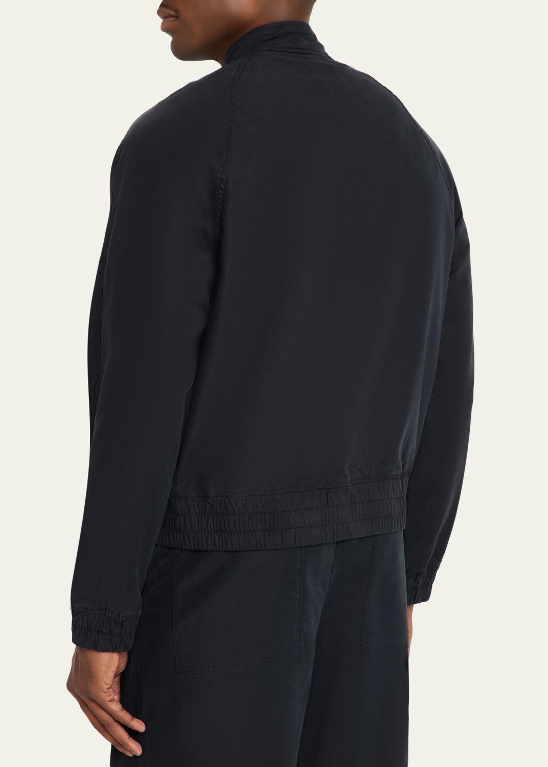 OFFICINE GÉNÉRALE Men's Faded Black Cotton Twill Cory Jacket | Thumbnail 3 OFFICINE GÉNÉRALE Men's Faded Black Cotton Twill Cory Jacket | Thumbnail 3