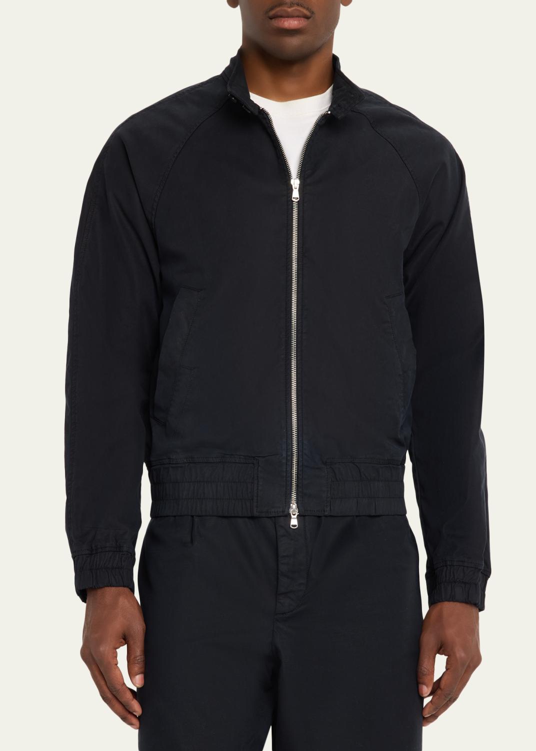 OFFICINE GÉNÉRALE Men's Faded Black Cotton Twill Cory Jacket | Thumbnail 4 OFFICINE GÉNÉRALE Men's Faded Black Cotton Twill Cory Jacket | Thumbnail 4
