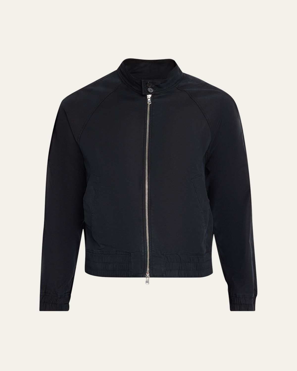 Officine Generale Men 's Faded Black Cotton Twill Cory Jacket