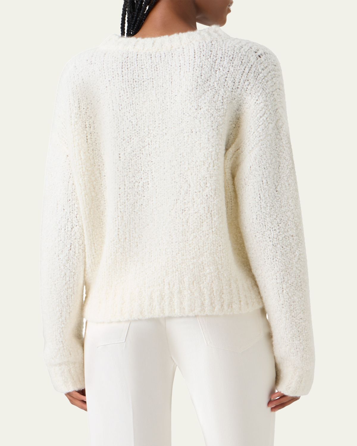 Akris Cashmere-Silk Boucle Knit Sweater | Thumbnail 3
