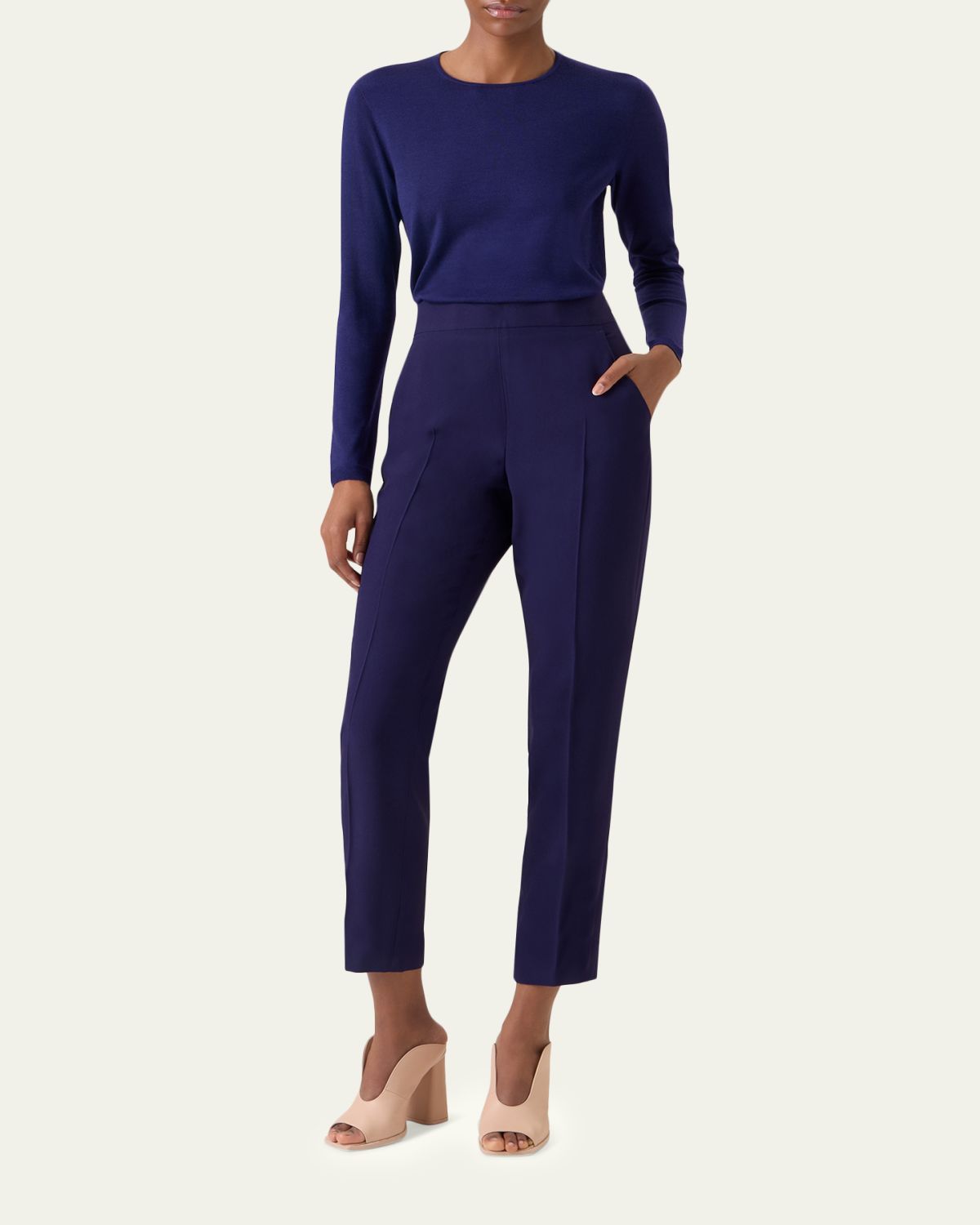 Akris Cashmere-Silk Fine Gauge Knit Sweater | Thumbnail 2