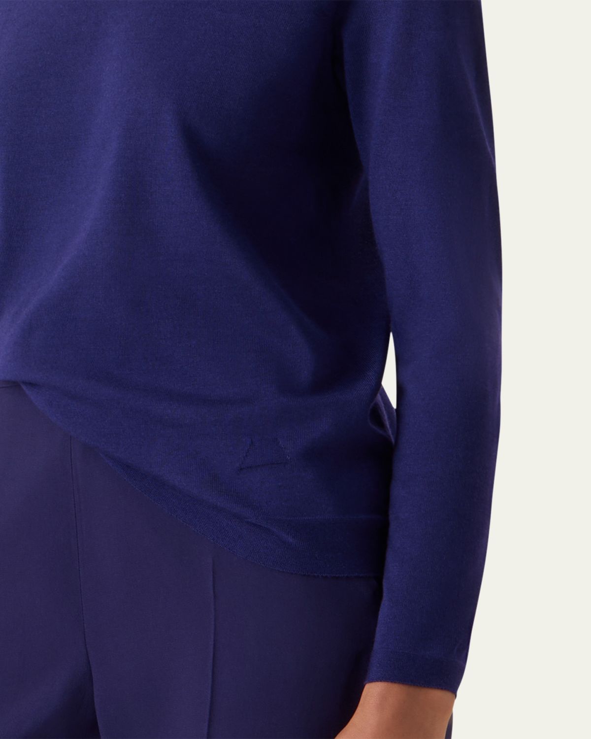Akris Cashmere-Silk Fine Gauge Knit Sweater | Thumbnail 5