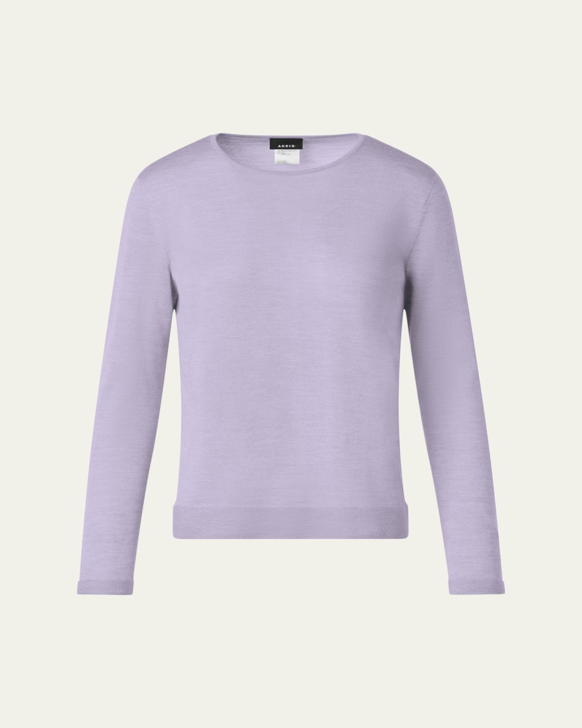 Akris Cashmere-Silk Fine Gauge Knit Sweater