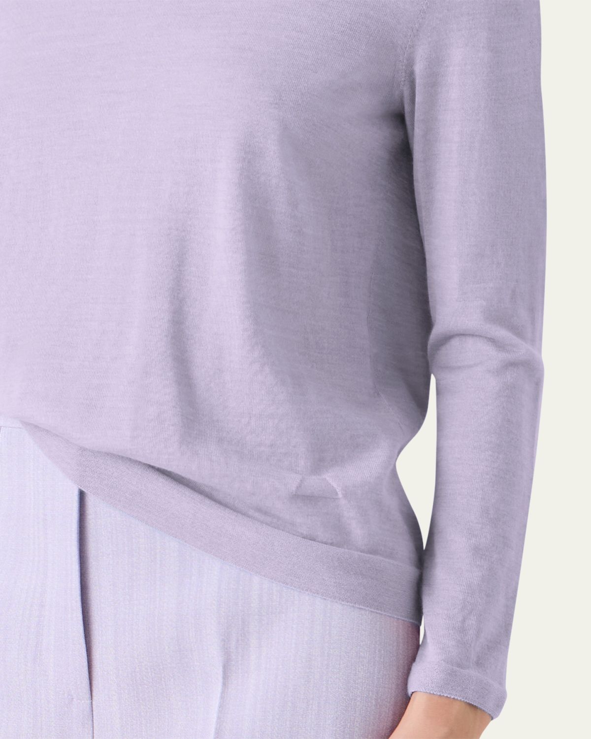 Akris Cashmere-Silk Fine Gauge Knit Sweater | Thumbnail 5 Akris Cashmere-Silk Fine Gauge Knit Sweater | Thumbnail 5
