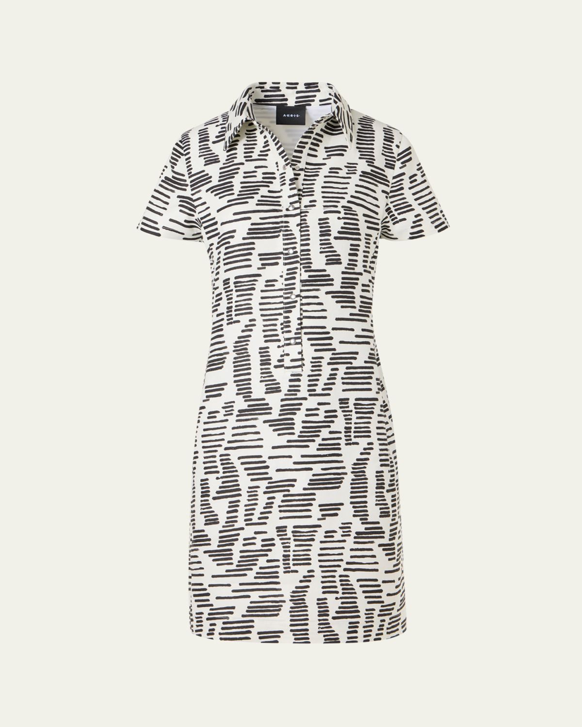 Akris Dance Movements Linen Toile Polo Dress | Thumbnail 6 Akris Dance Movements Linen Toile Polo Dress | Thumbnail 6
