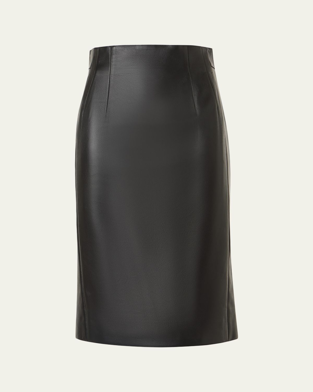 Akris Lamb Nappa Leather Pencil Skirt - Women's Clothing