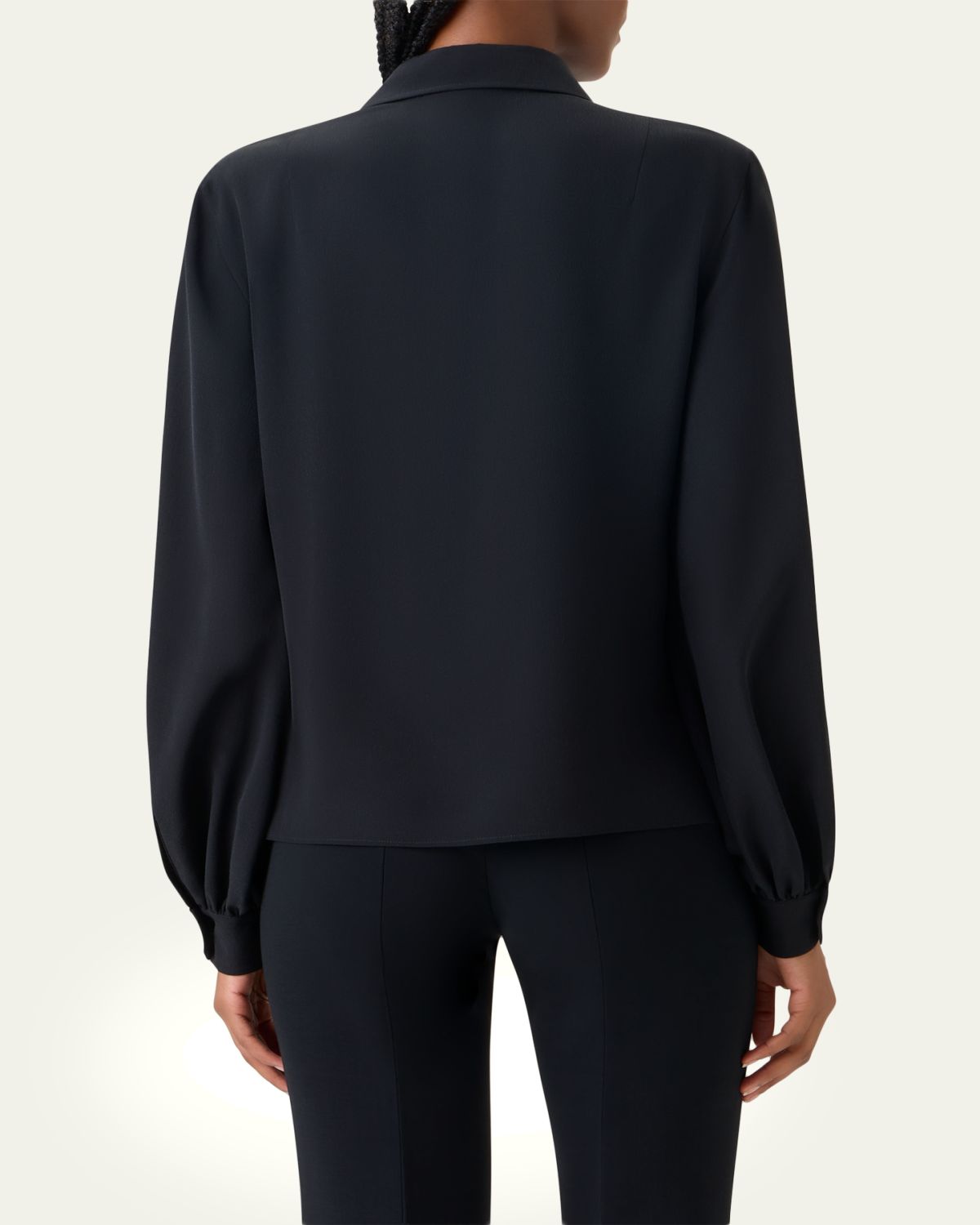 Akris Sequin Embellished Silk Crepe Blouse | Thumbnail 3 Akris Sequin Embellished Silk Crepe Blouse | Thumbnail 3