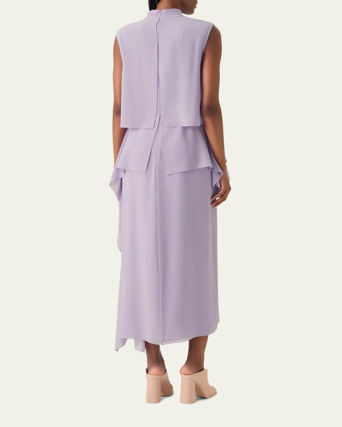 Akris Malva Silk Georgette Layered Dress | Thumbnail 3