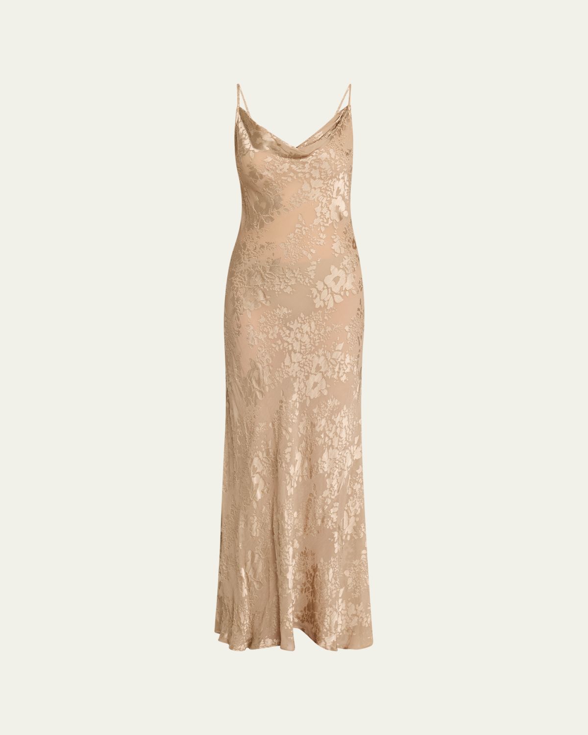 L'Agence Christine Burnout Satin Gown | Thumbnail 6 L'Agence Christine Burnout Satin Gown | Thumbnail 6