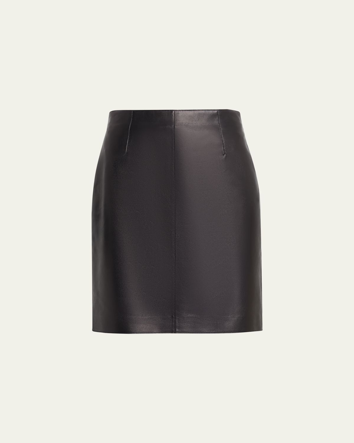 Lafayette 148 New York High-Waisted Nappa Leather Mini Skirt | Thumbnail 6