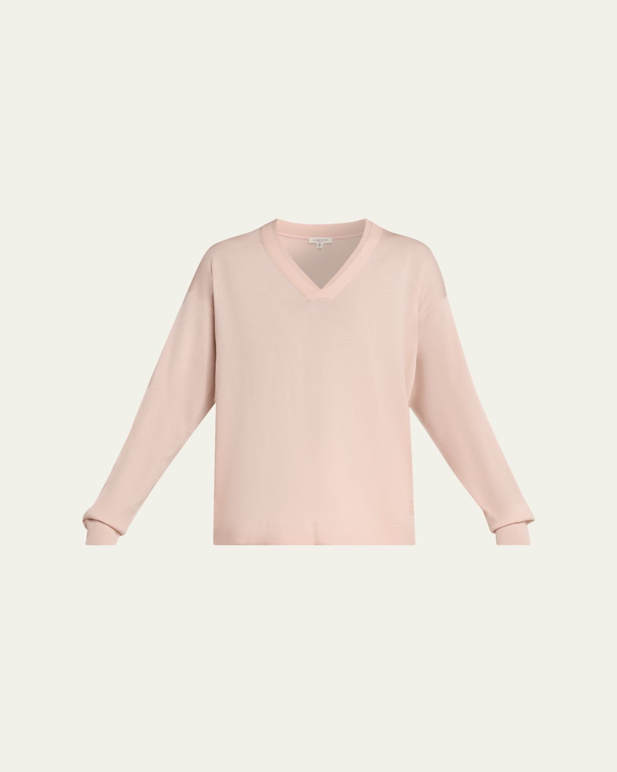 Lafayette 148 New York V-Neck Merino Wool Knit Sweater