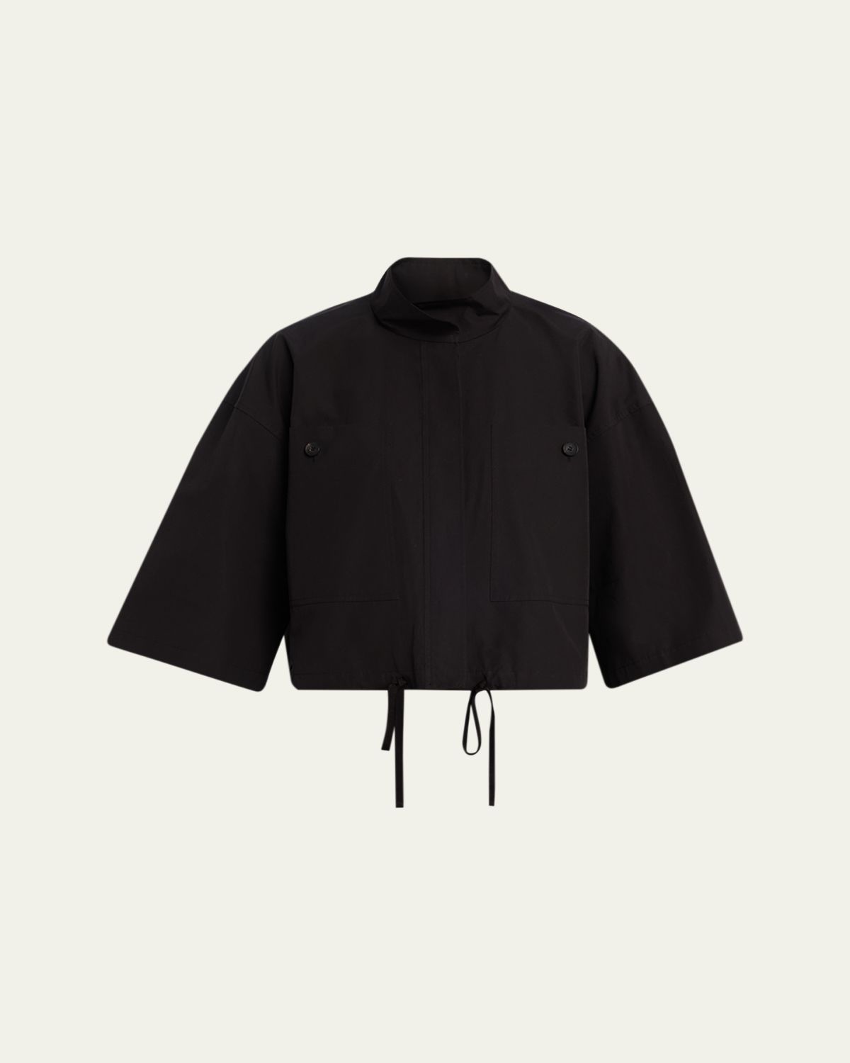 Lafayette 148 New York Boxy Cropped Cotton Jacket