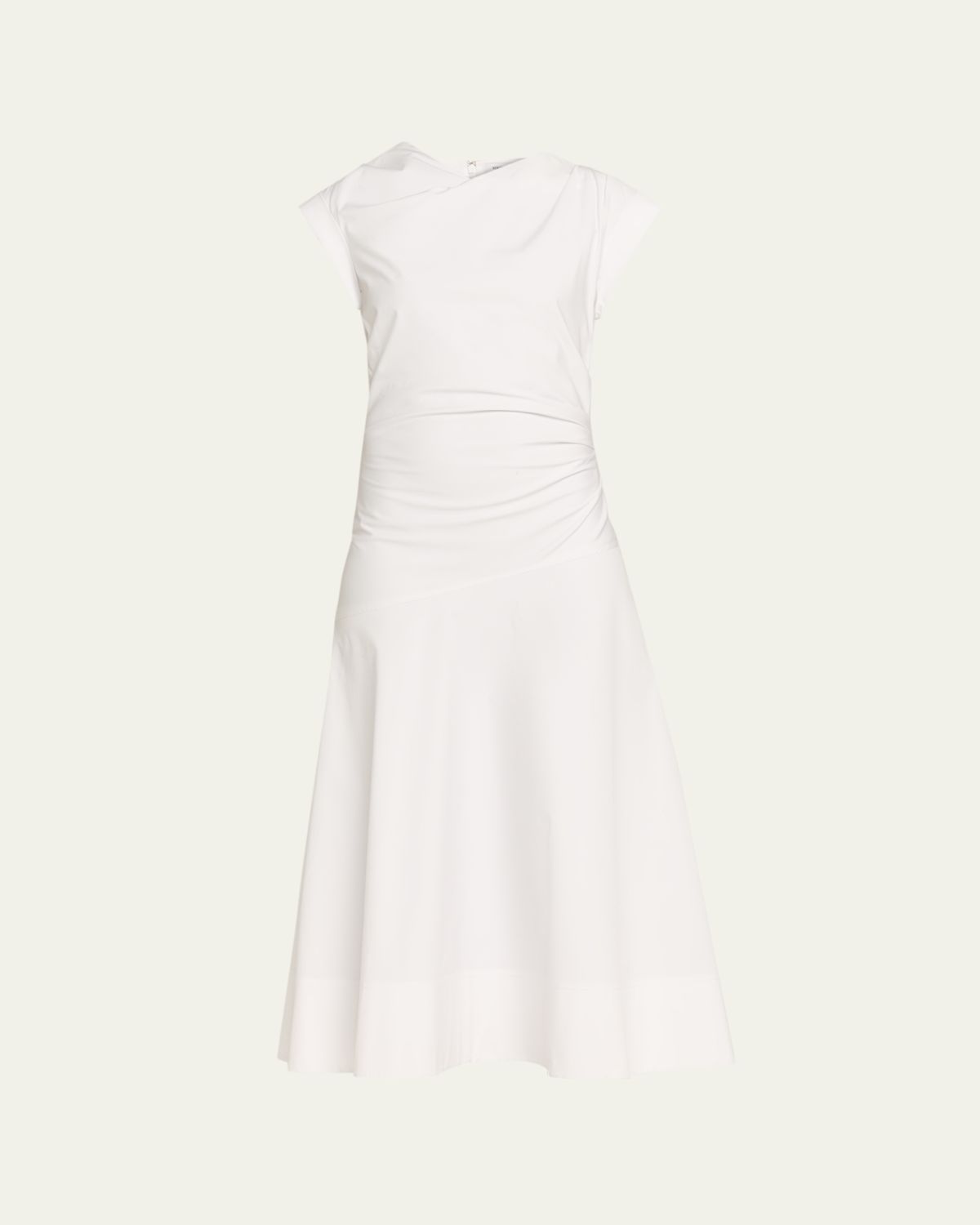 Veronica Beard Lisette Drop-Waist Stretch Cotton Midi Dress | Thumbnail 6 Veronica Beard Lisette Drop-Waist Stretch Cotton Midi Dress | Thumbnail 6