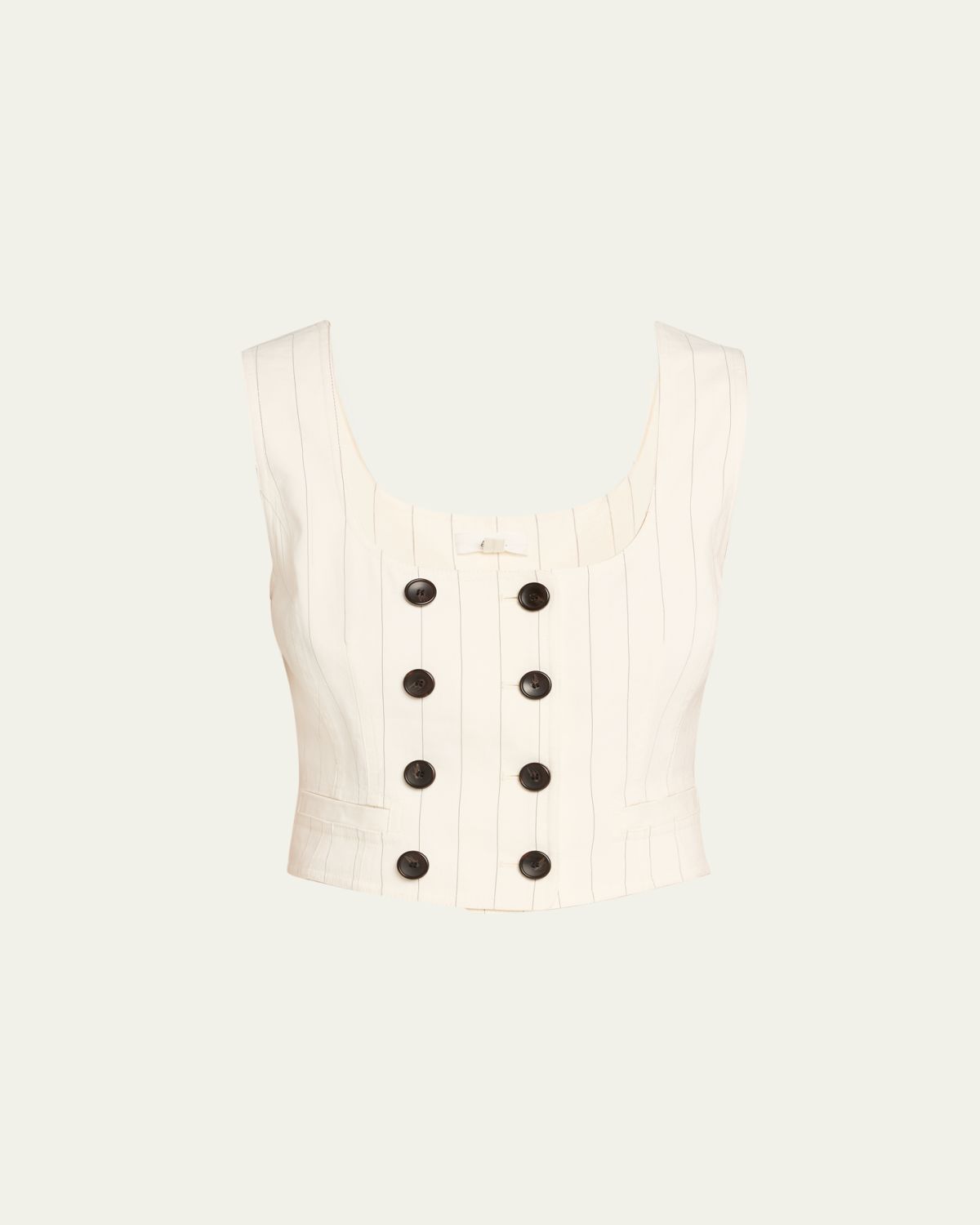 A.L.C. Darcy Pinstripe Cropped Vest