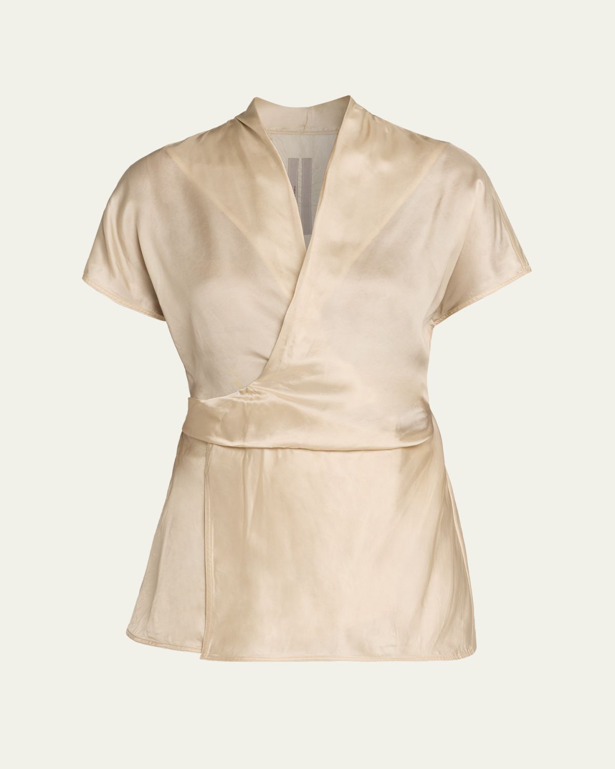 Rick Owens Short-Sleeve Wrap Top