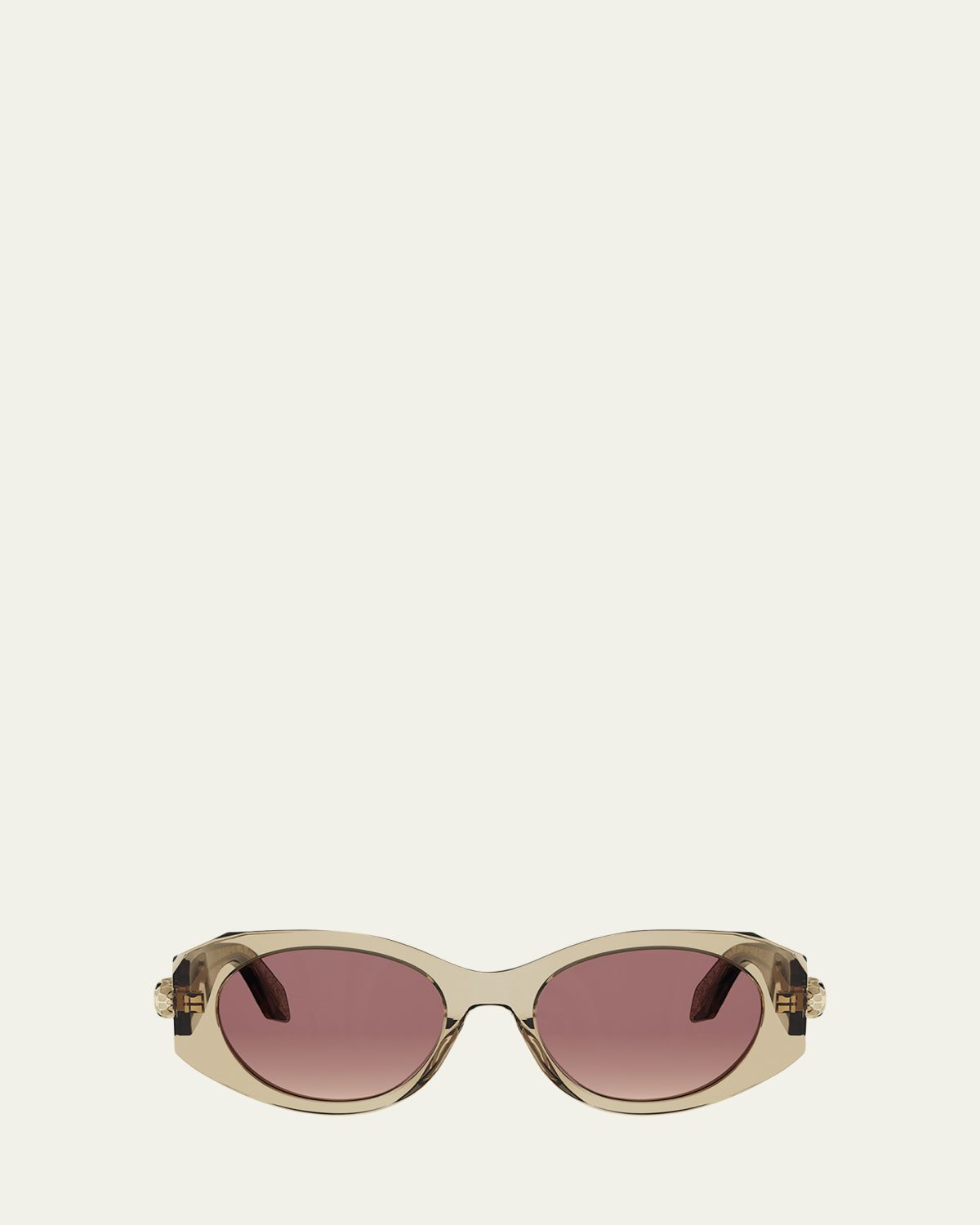 BVLGARI Serpenti Forever 52mm Oval Sunglasses